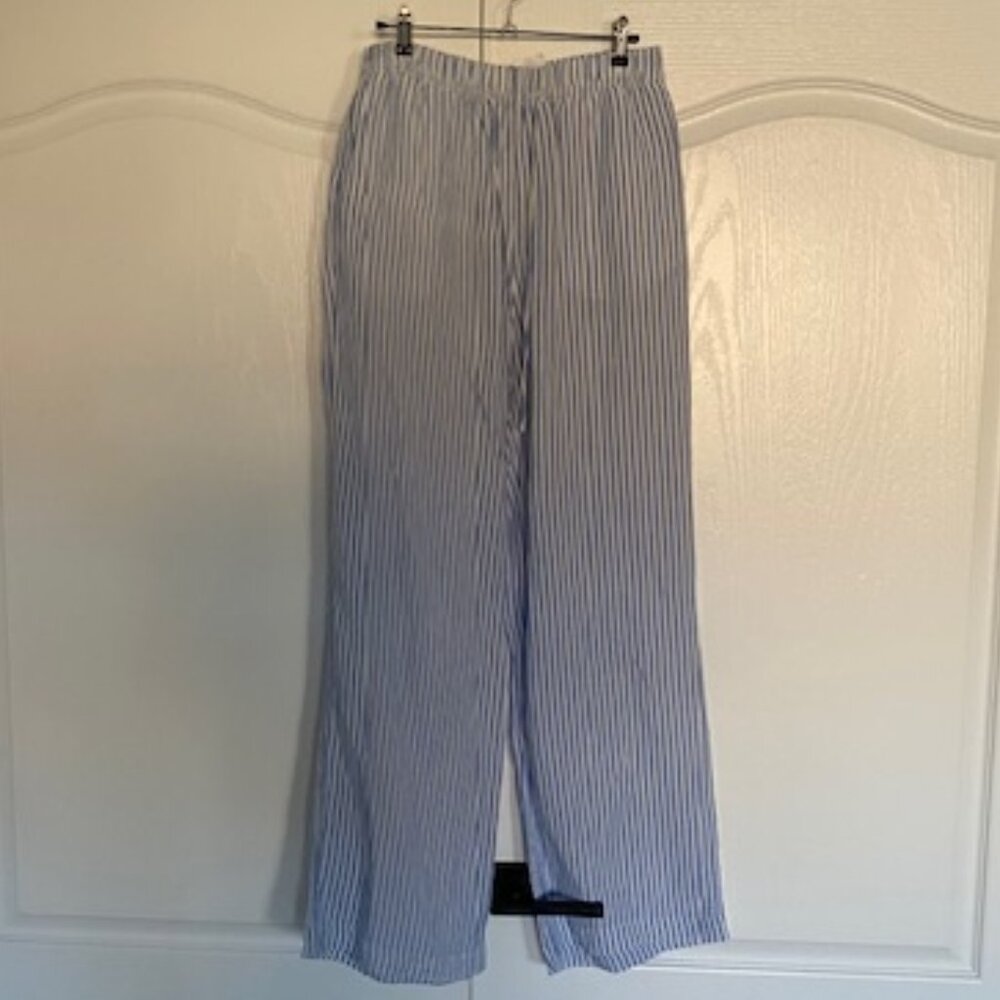 Linen blend stripe Pants